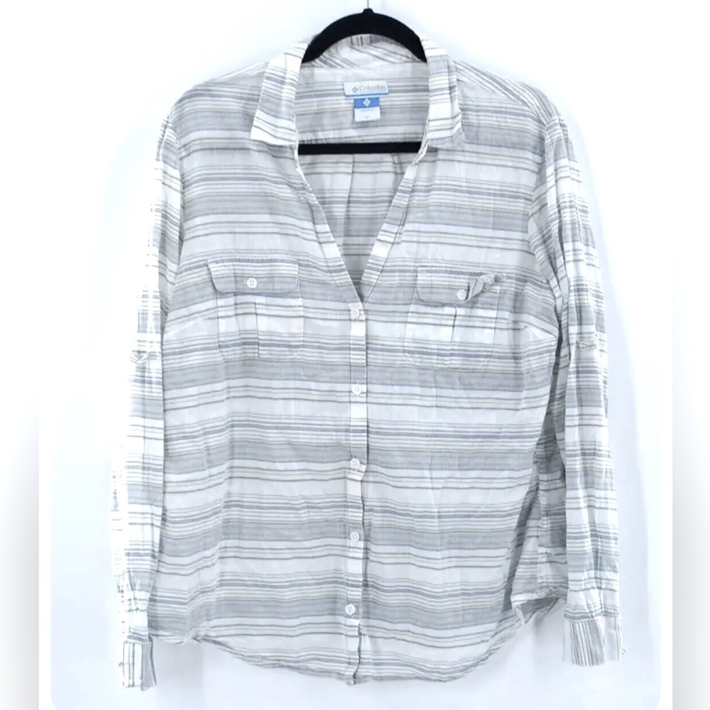 COLUMBIA cotton button down shirt